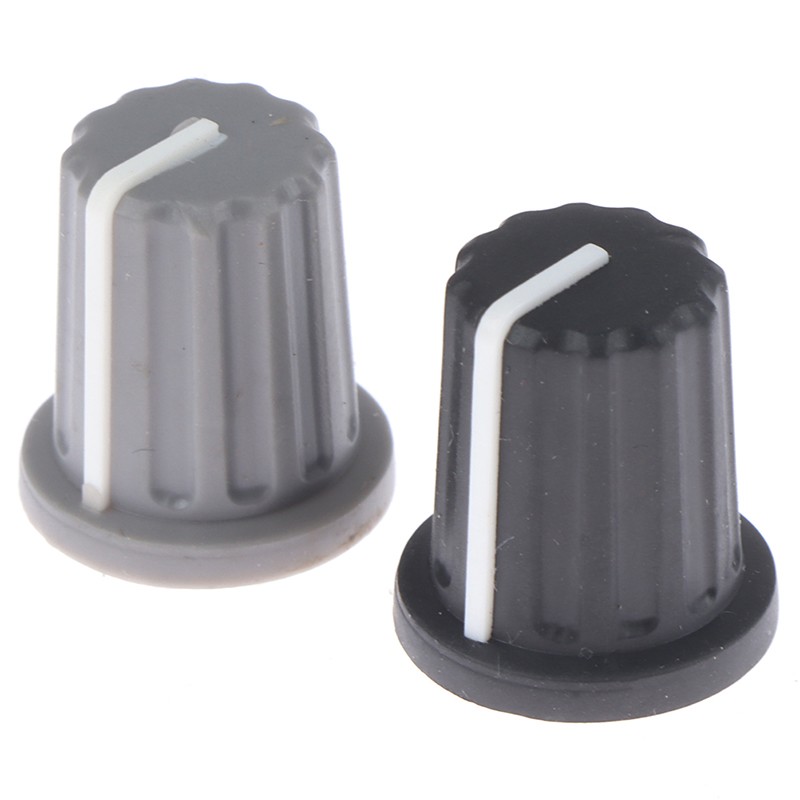 5pcs Rubber Half Shaft Knob Potentiometer Encoder Knob 270 Degree D-Shaped-N8