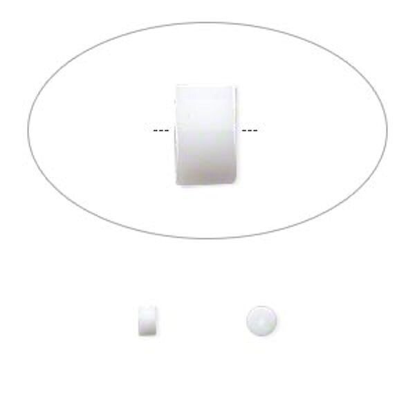 Earnut, 100 White Rubber 3x3mm Earwire Safety Sleeve Earring Backs