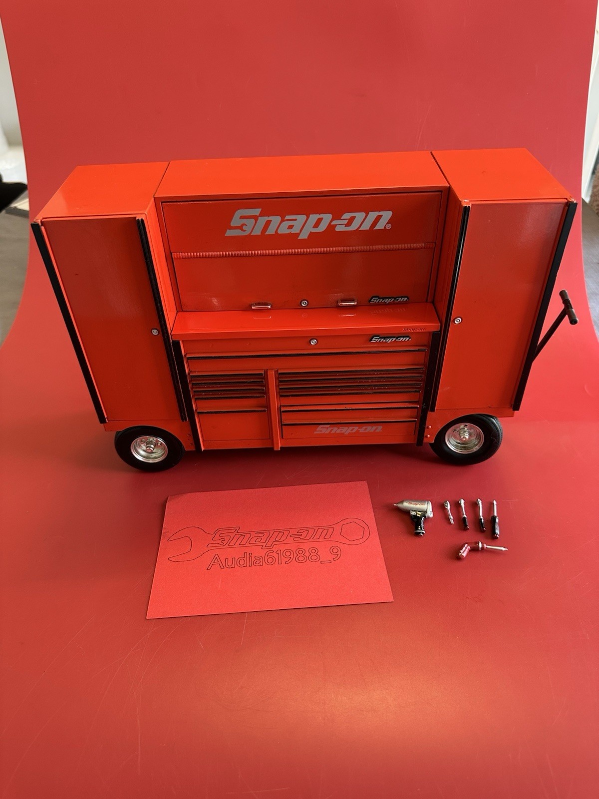 Snap-On miniature rare collectible Toolbox with Tools.