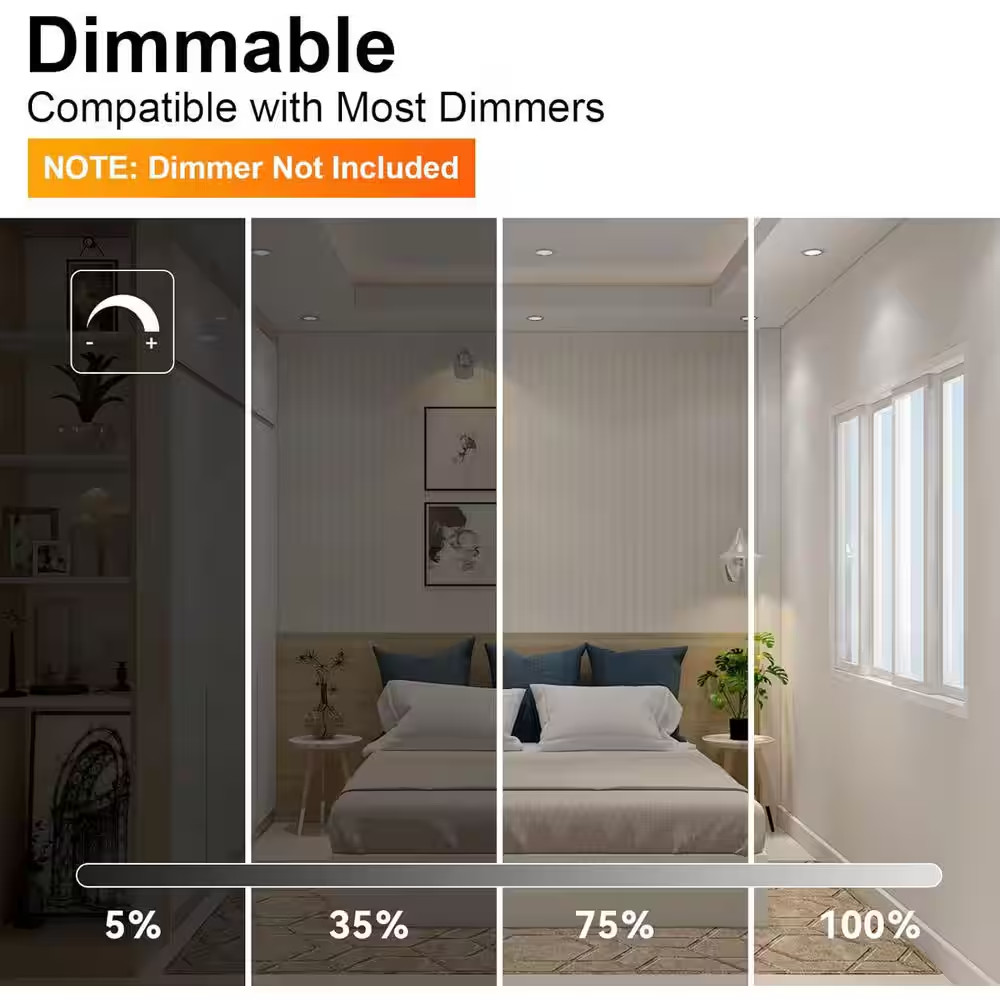 12 Pack BR30 Light Bulb, 65W Equivalent Dimmable Led Recessed Lights Bulb,2700K