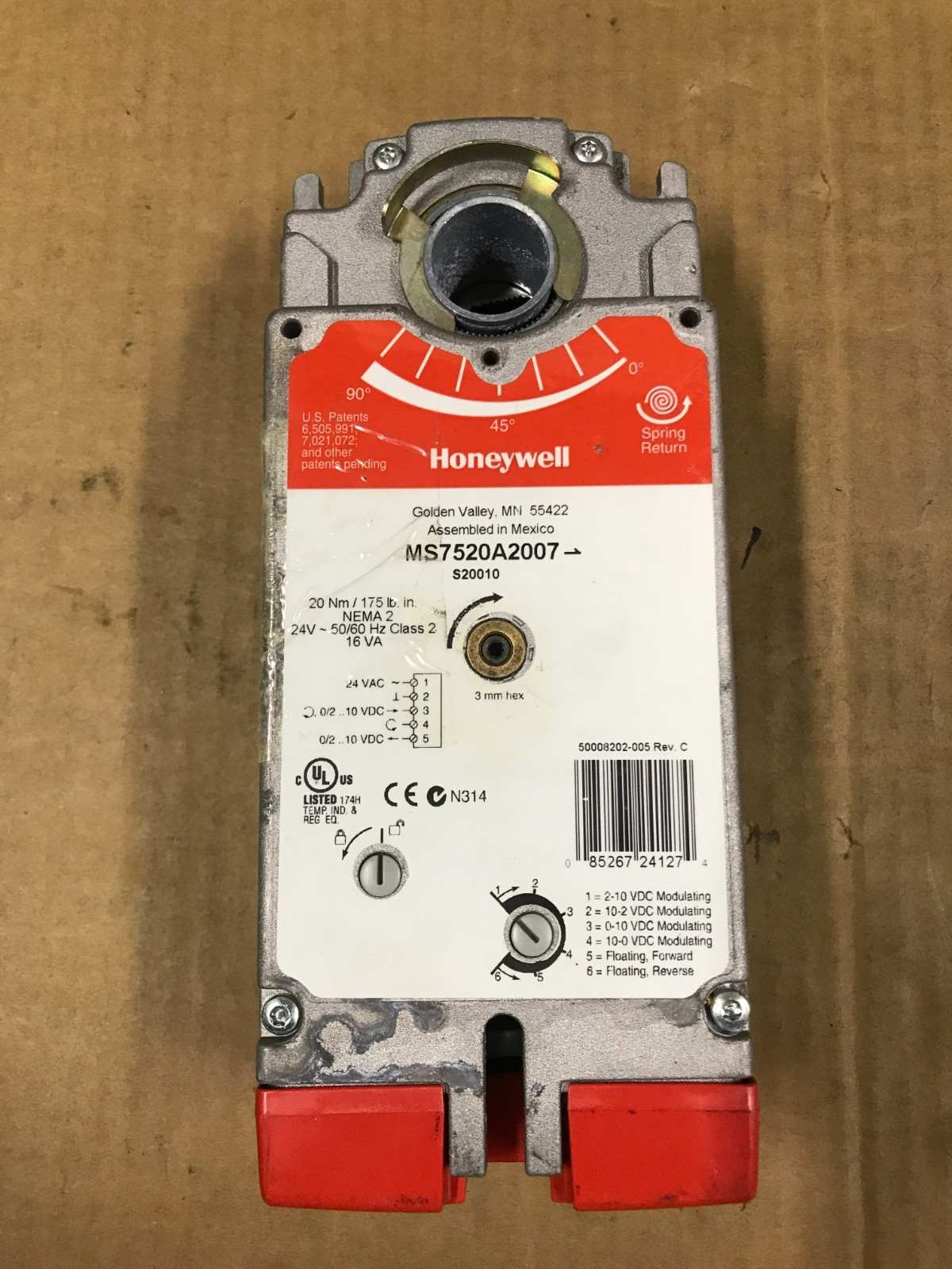 Honeywell Damper Actuator - #MS7520A2007