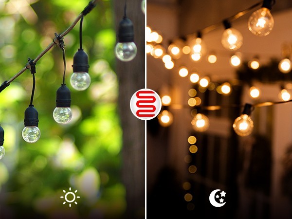 DEWENWILS Christmas Light Timer Outdoor, Dusk to Dawn Sensor & Remote Control
