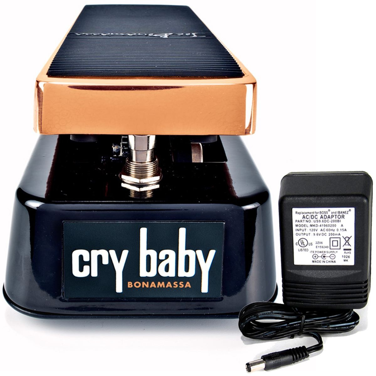 Dunlop JB-95 Joe Bonamassa Signature Crybaby Wah w/ 9v power supply