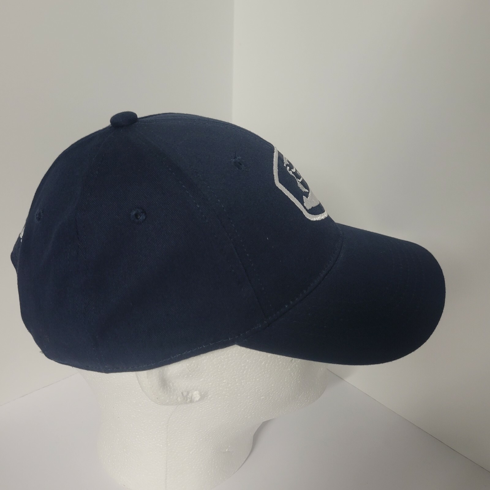 Yamaha Mens Low Profile Navy Blue Waverunner Angles Adjustable Cap Hat