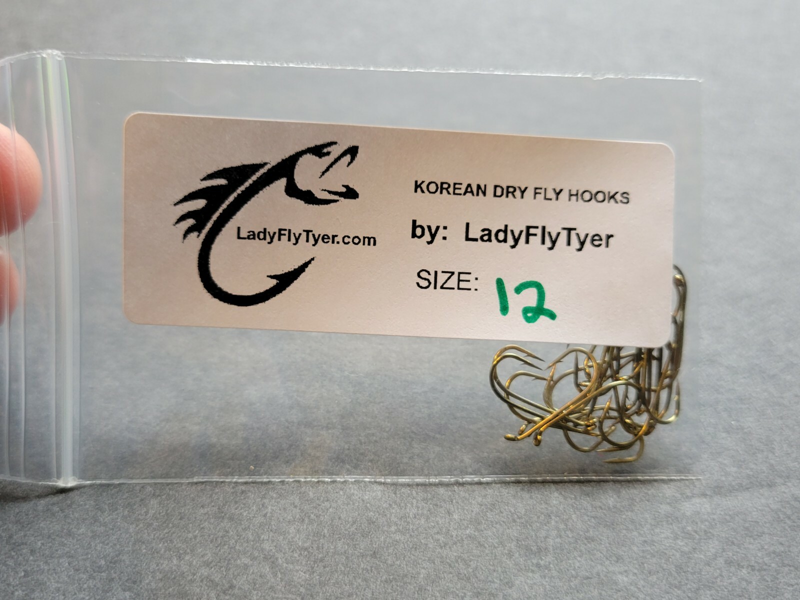 Pack of 25,  Premium Korean Size 12, Dry Fly Tying Fishing Hooks