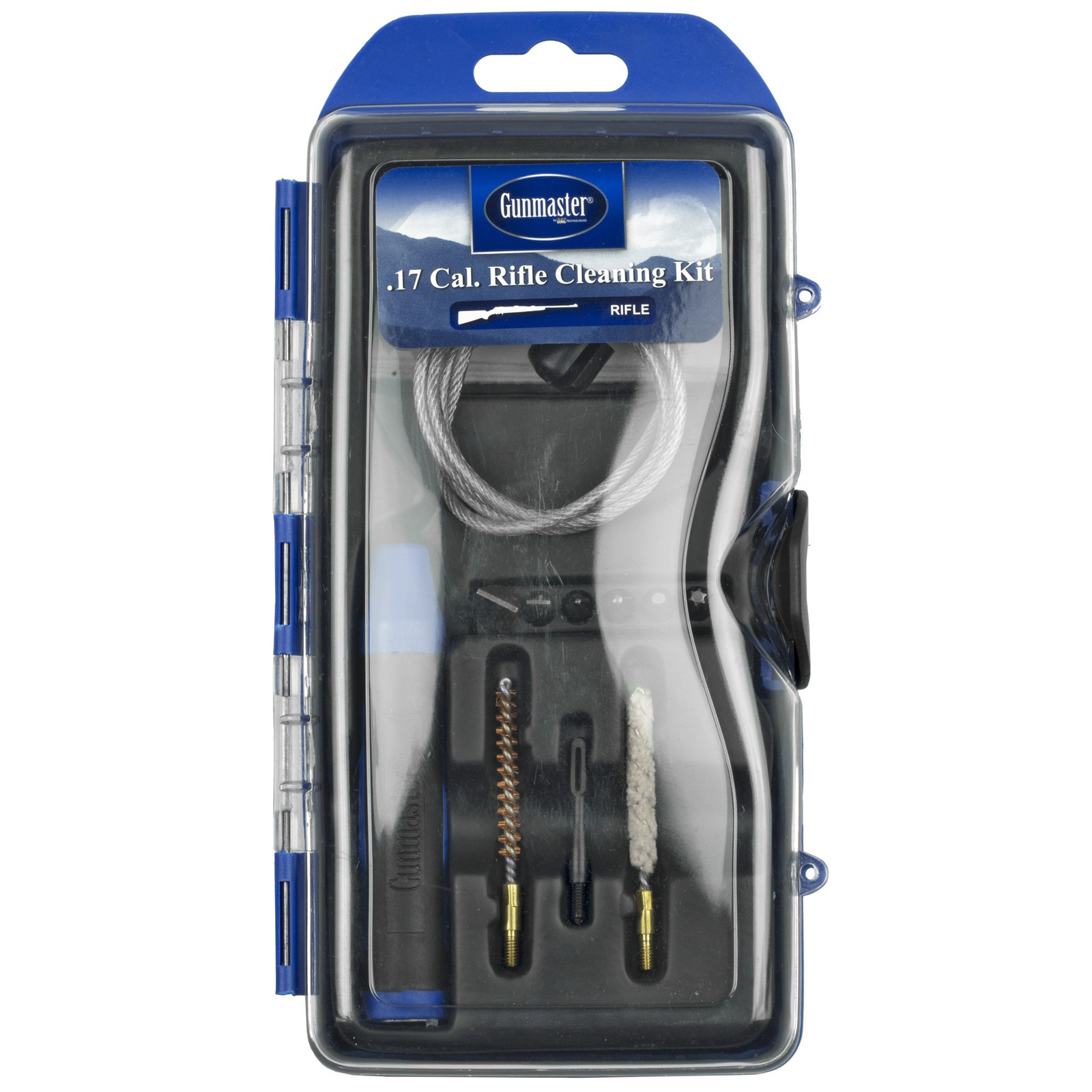 DAC GM17R GunMaster Cleaning Kit 17 Cal Rifle/14 Pieces Black/Blue
