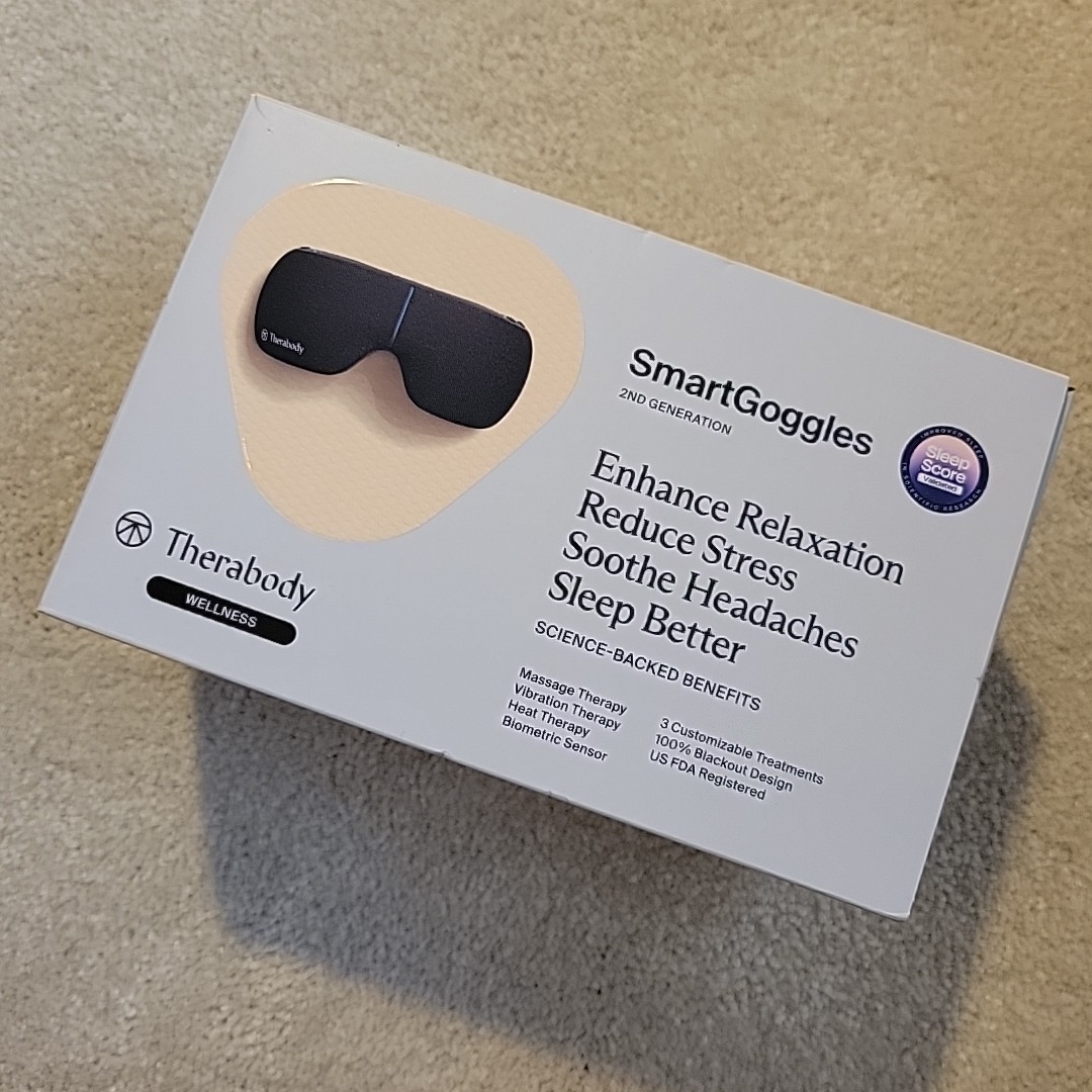 EMPTY BOX ONLY New Therabody SmartGoggles Smart Goggles SG0004133-1A10