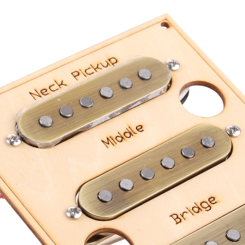 3 Single Coil Guitar Pickups, Pickguards Set Loaded Pickguard Scratch Resistant