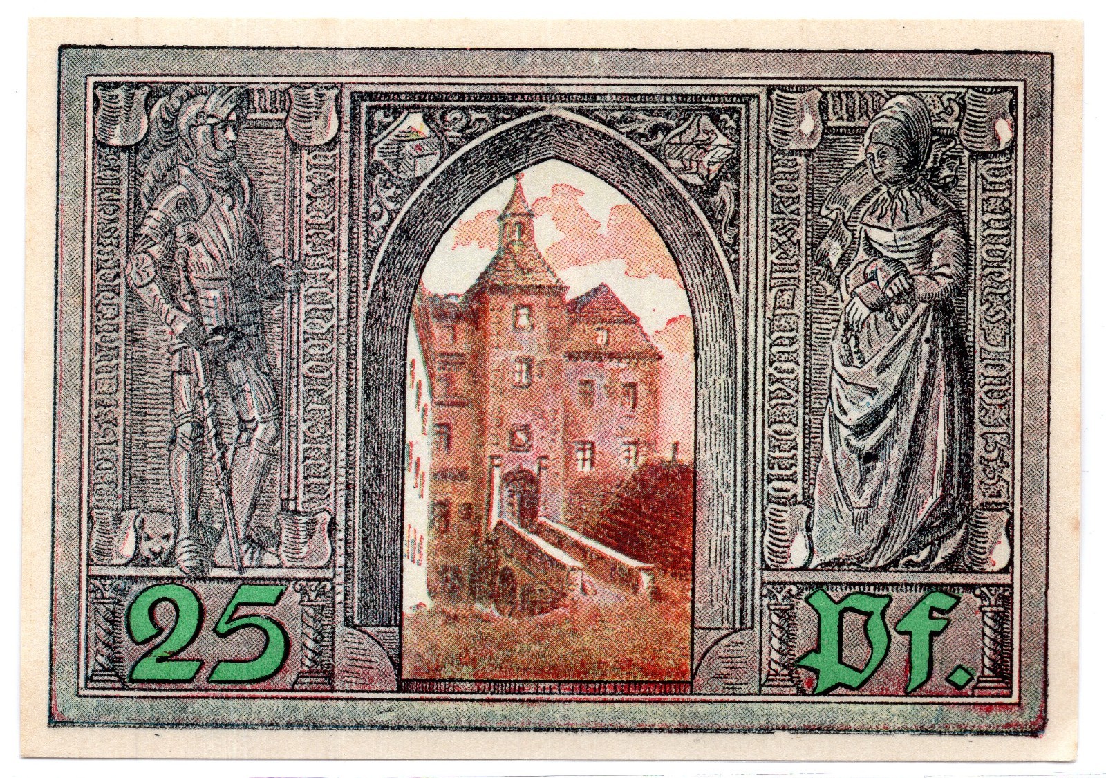 1921 Germany Finsterwalde Notgeld 25 Pfennig Note (2580)