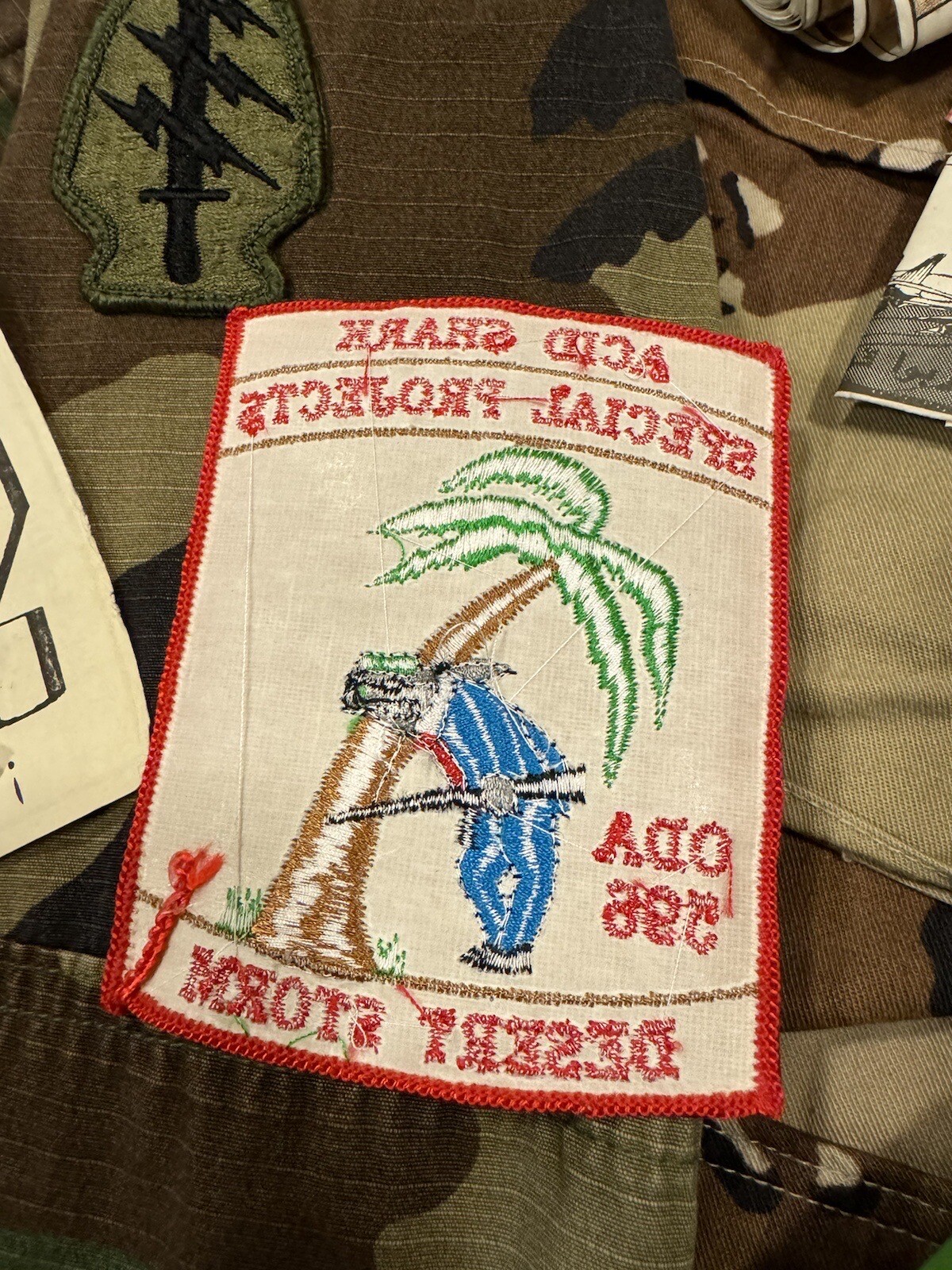 Operation Desert Storm ODA Special Forces Team Patch , Original From Veteran
