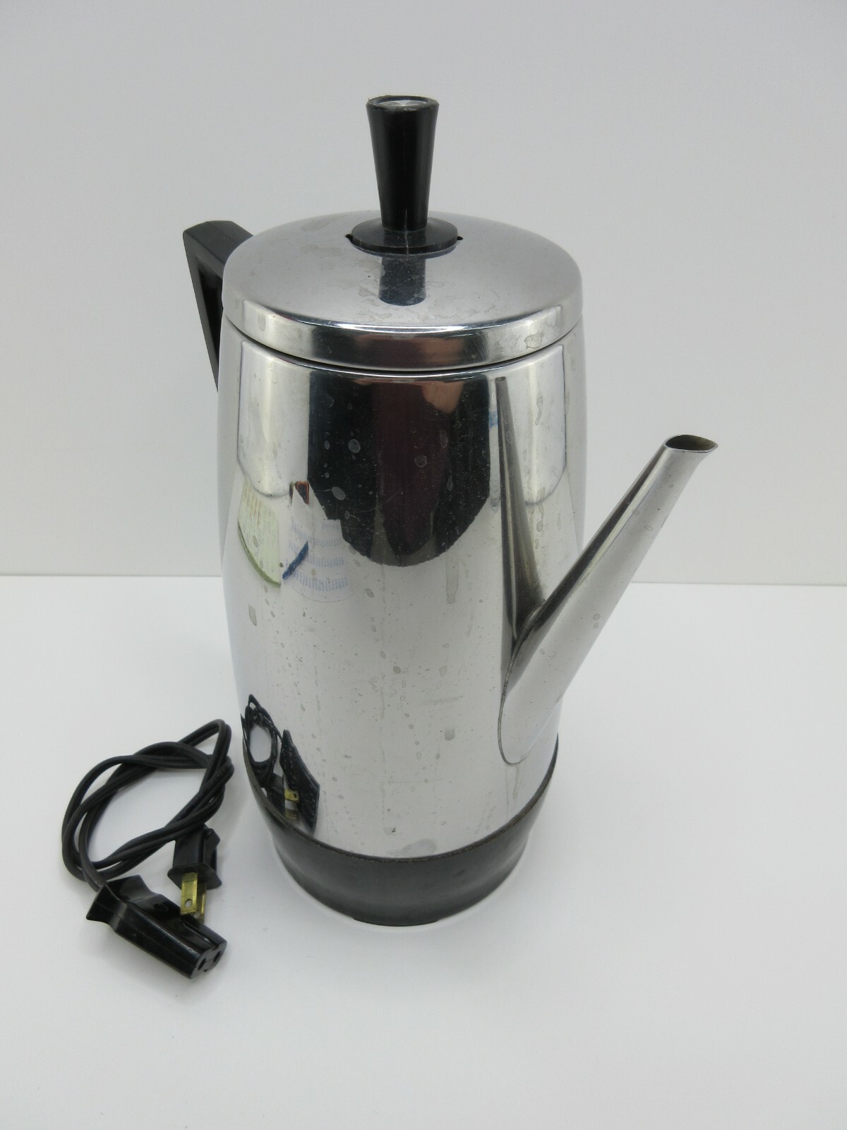 Vintage Western Auto Wizard 12 Cup Automatic Coffee Pot Percolator Chrome