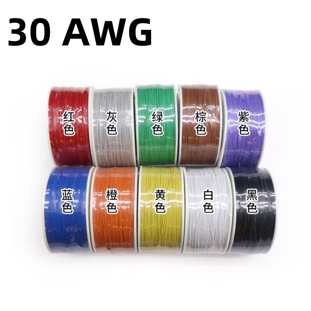 KYNAR Wire Wrapping Hook-up Copper Single Core Cable PCB 30 AWG Length Meter 250