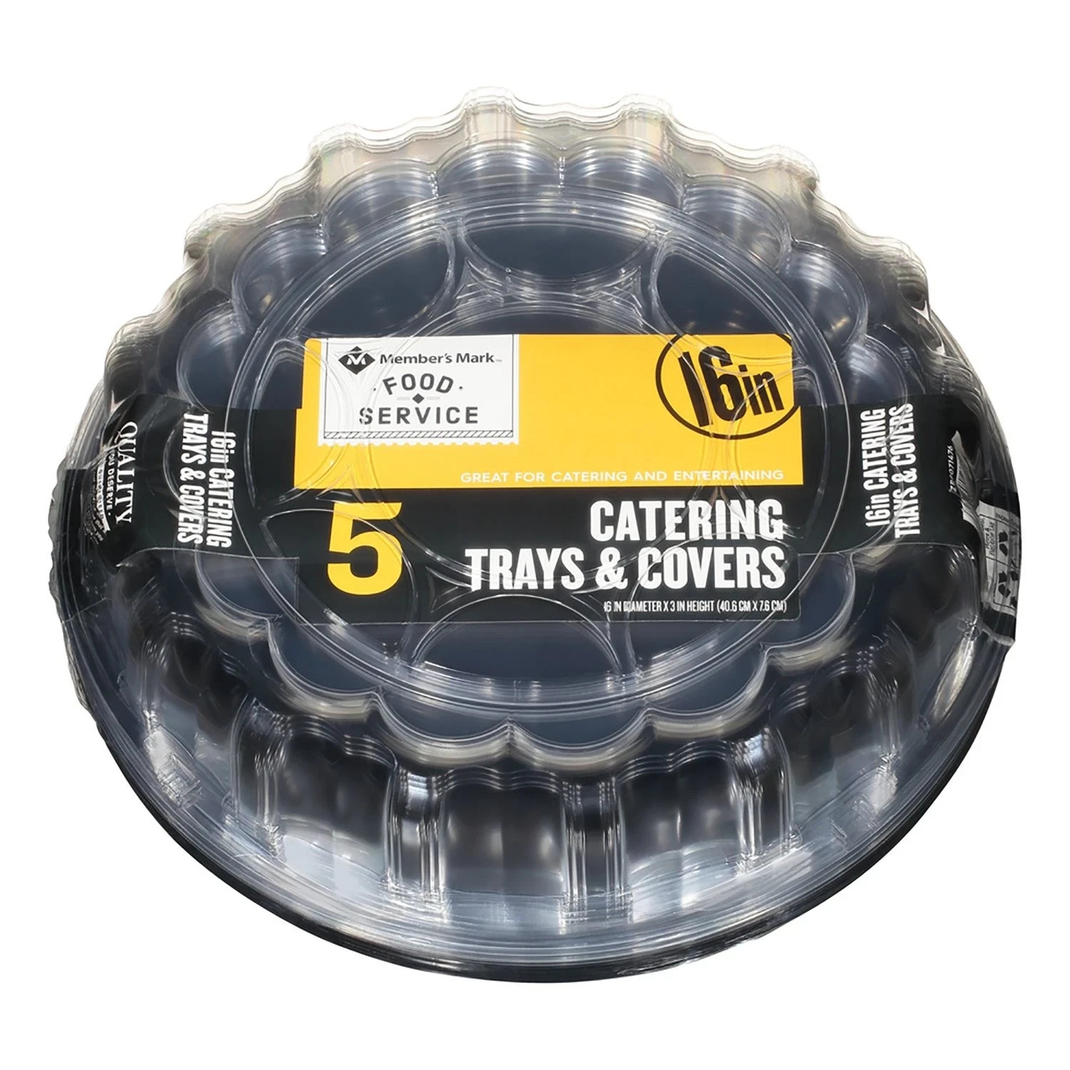 Member's Mark 16" Catering Tray with Lids (5 Pack)