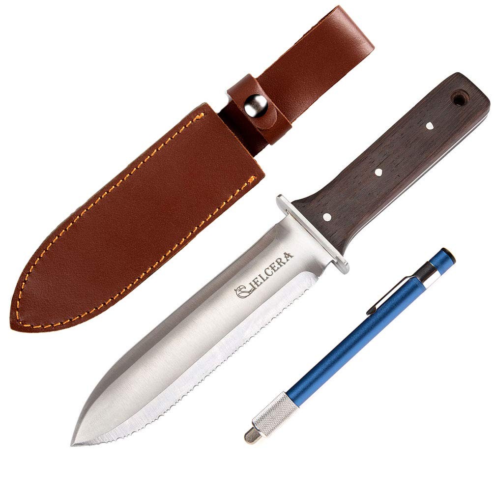 CIELCERA 12" Hori Garden for left-hander (right-serrated blade), Silver