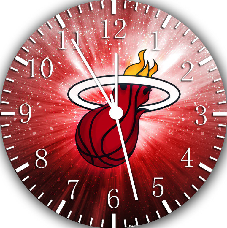 Miami Heat Frameless Borderless Wall Clock Nice For Gifts or Decor W60