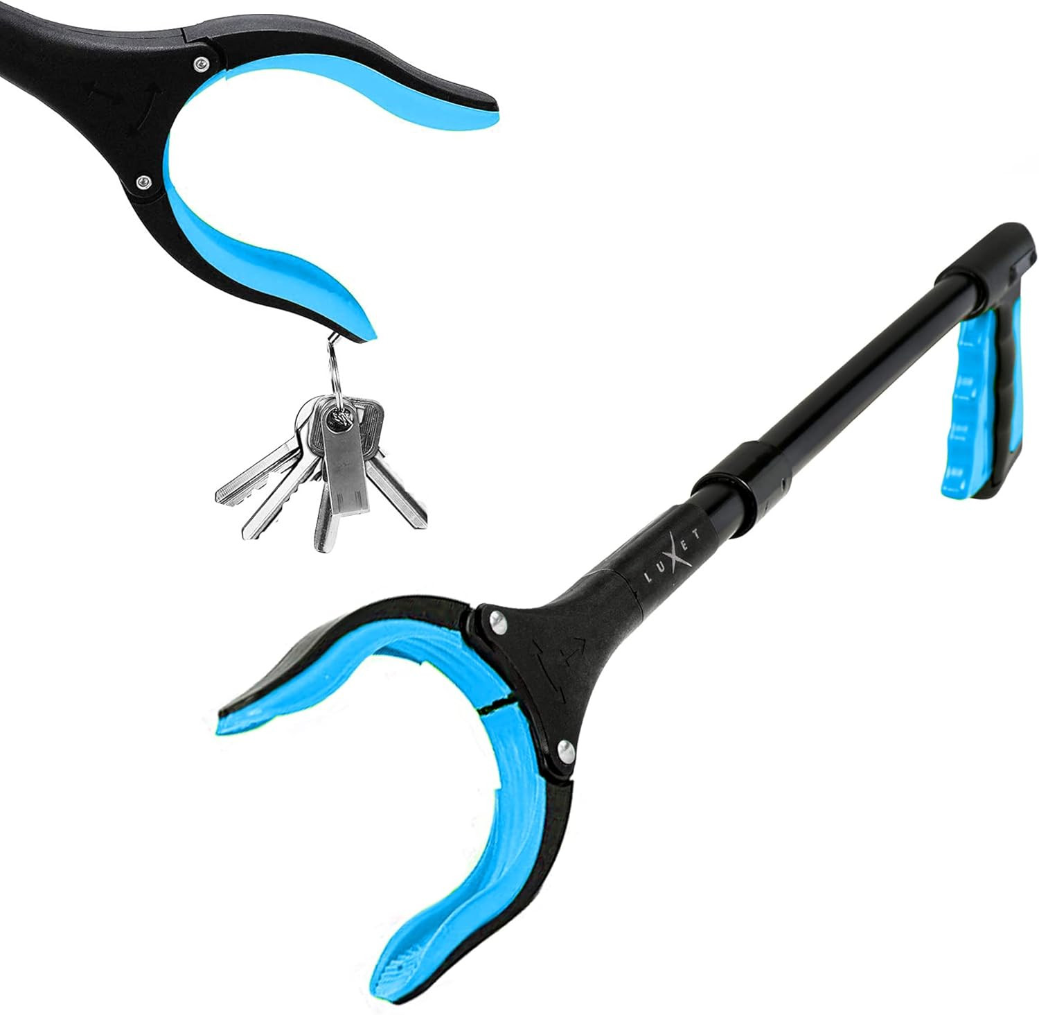 Grabber Tool 19" Aluminum Magnetic Claw, Rotating Lightweight Foldable Reacher G