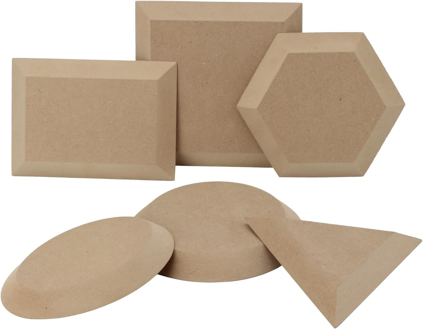 Ceramics Plate Forming Molds, Pottery Molds for Clay Handbuliding | 6 Shapes