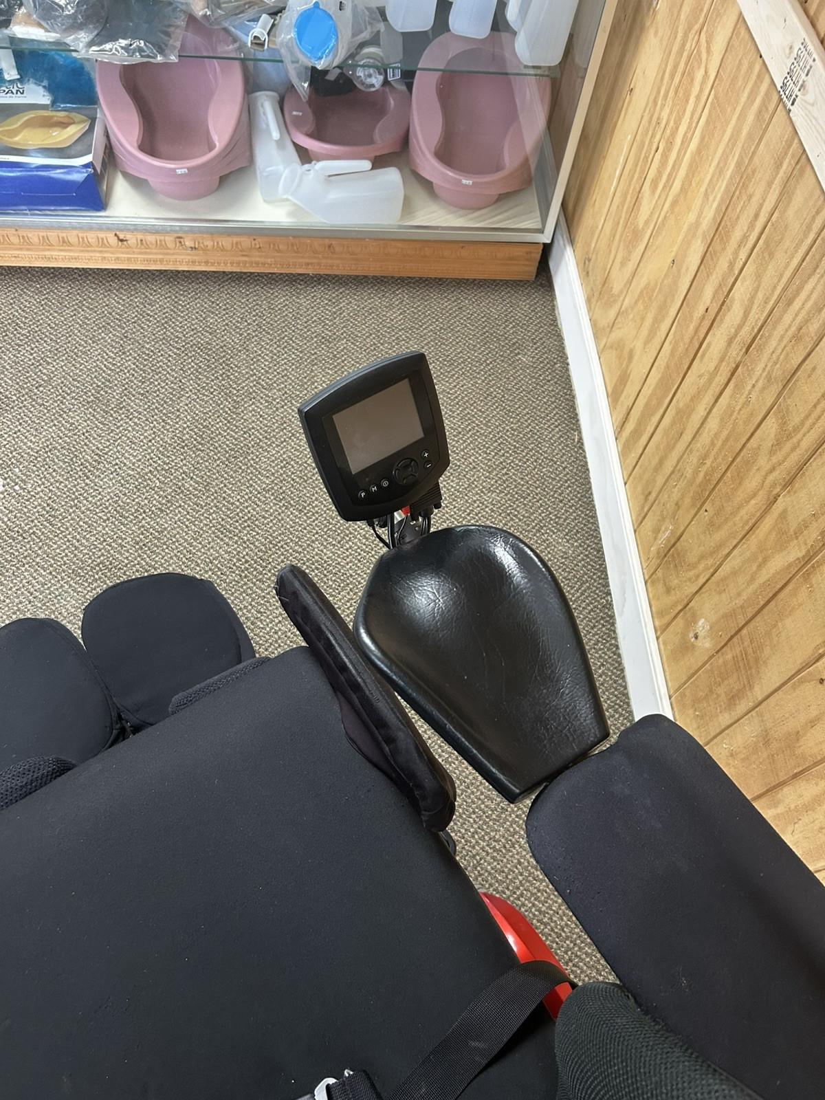 Permobil M300 Power Wheelchair with chin control, Tilt/rec. Elevate leg20” x 18”
