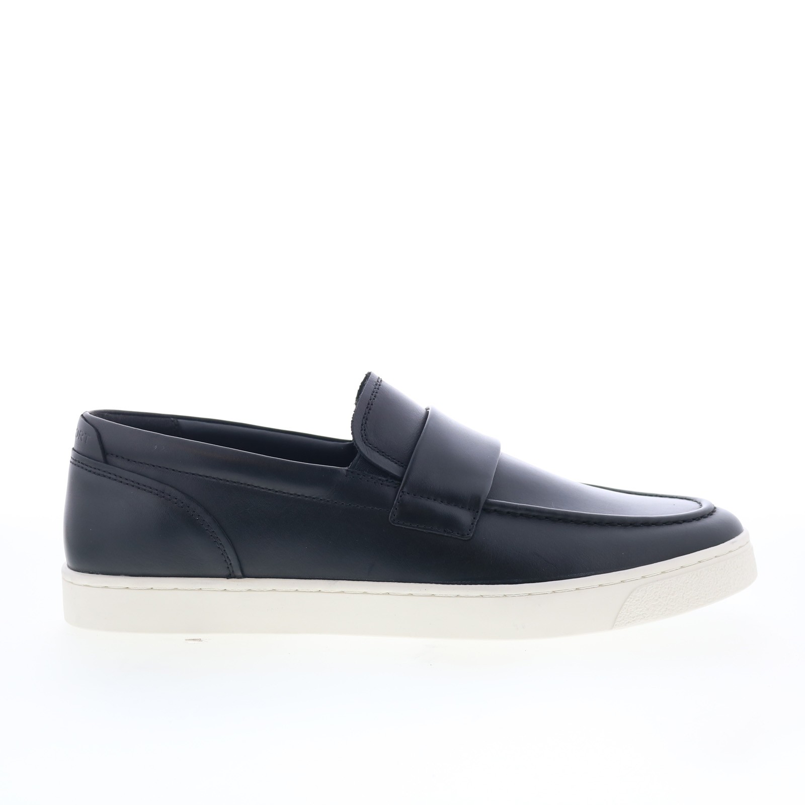 Rockport Reller RMRELLER Mens Black Wide Loafers & Slip Ons Casual Shoes