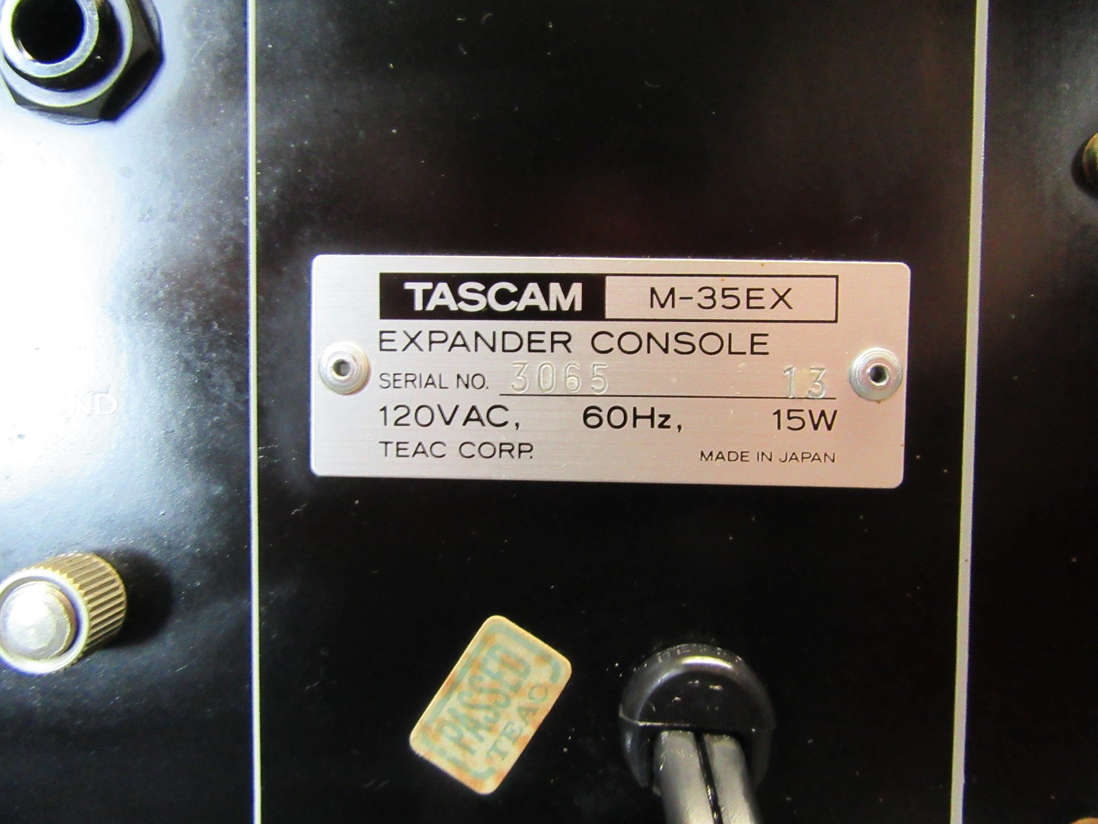 Vintage Tascam Model M-35EX expansion console mixer