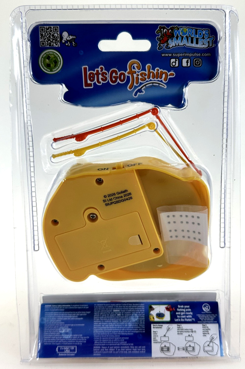 Worlds Smallest FISHING GAME Battery Op