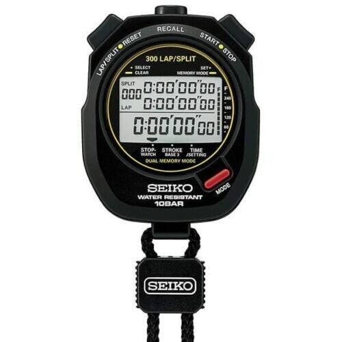 SEIKO Stopwatch SVAS009 Swimming Master Sports 300 Lap Split Memory quartz watch