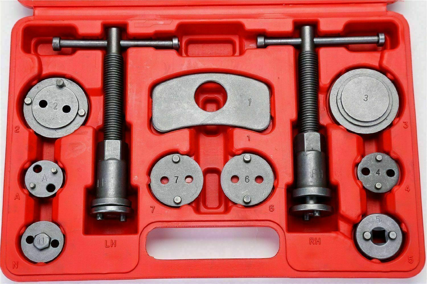 Pro Disc Brake Caliper Compressor Rewind Wind Back Tool Set Piston Pad Kit x22