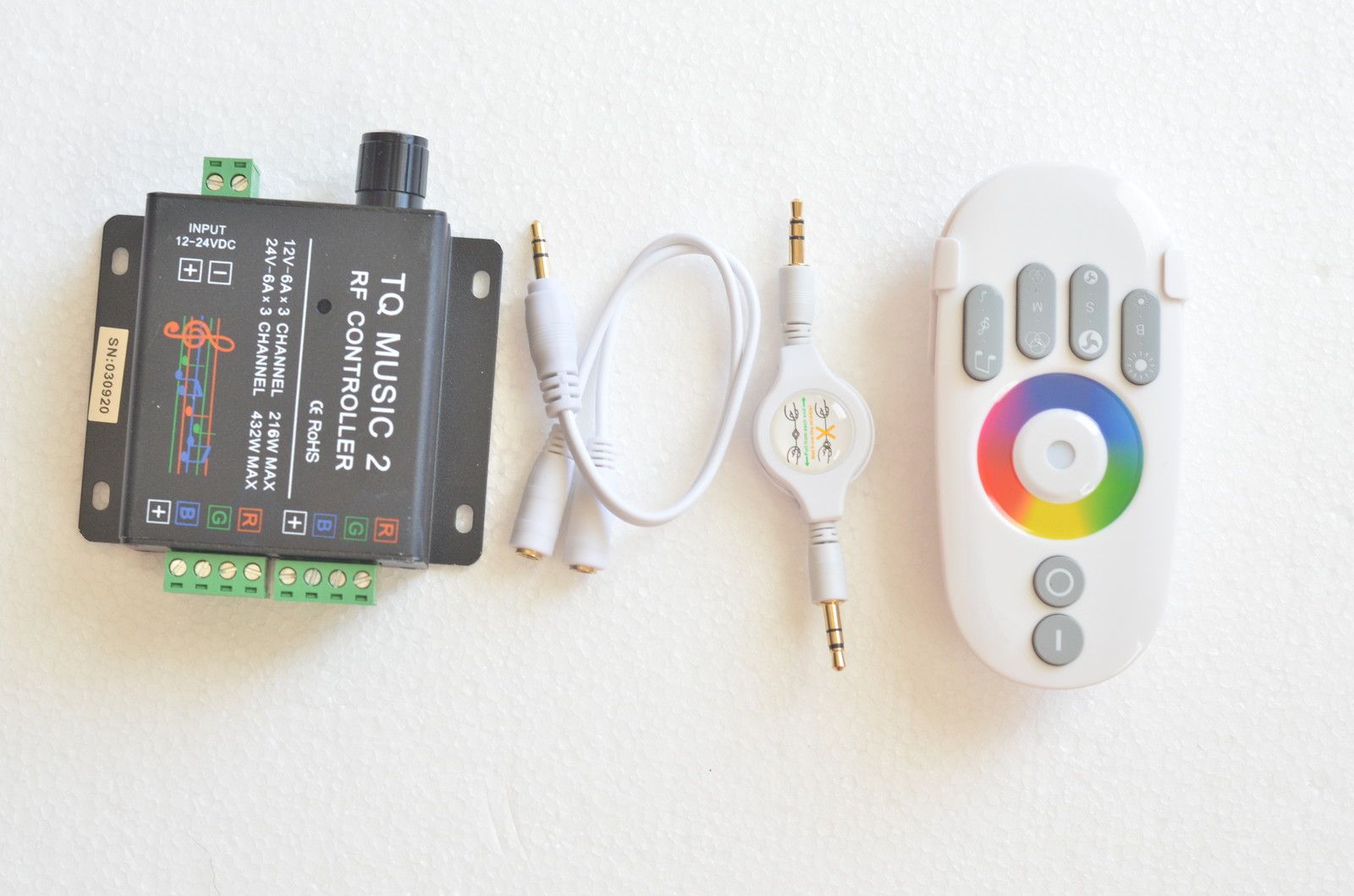 RF RGB Music Controller Sonic Sensitivity & LED Backlight Remote
