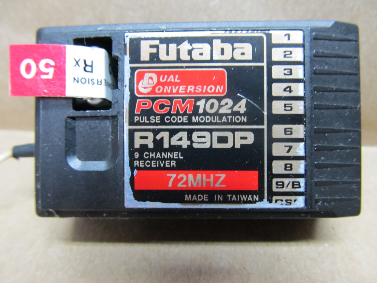 Futaba R149DP - PCM 1024 - Nine Channel Receiver - Channel #50