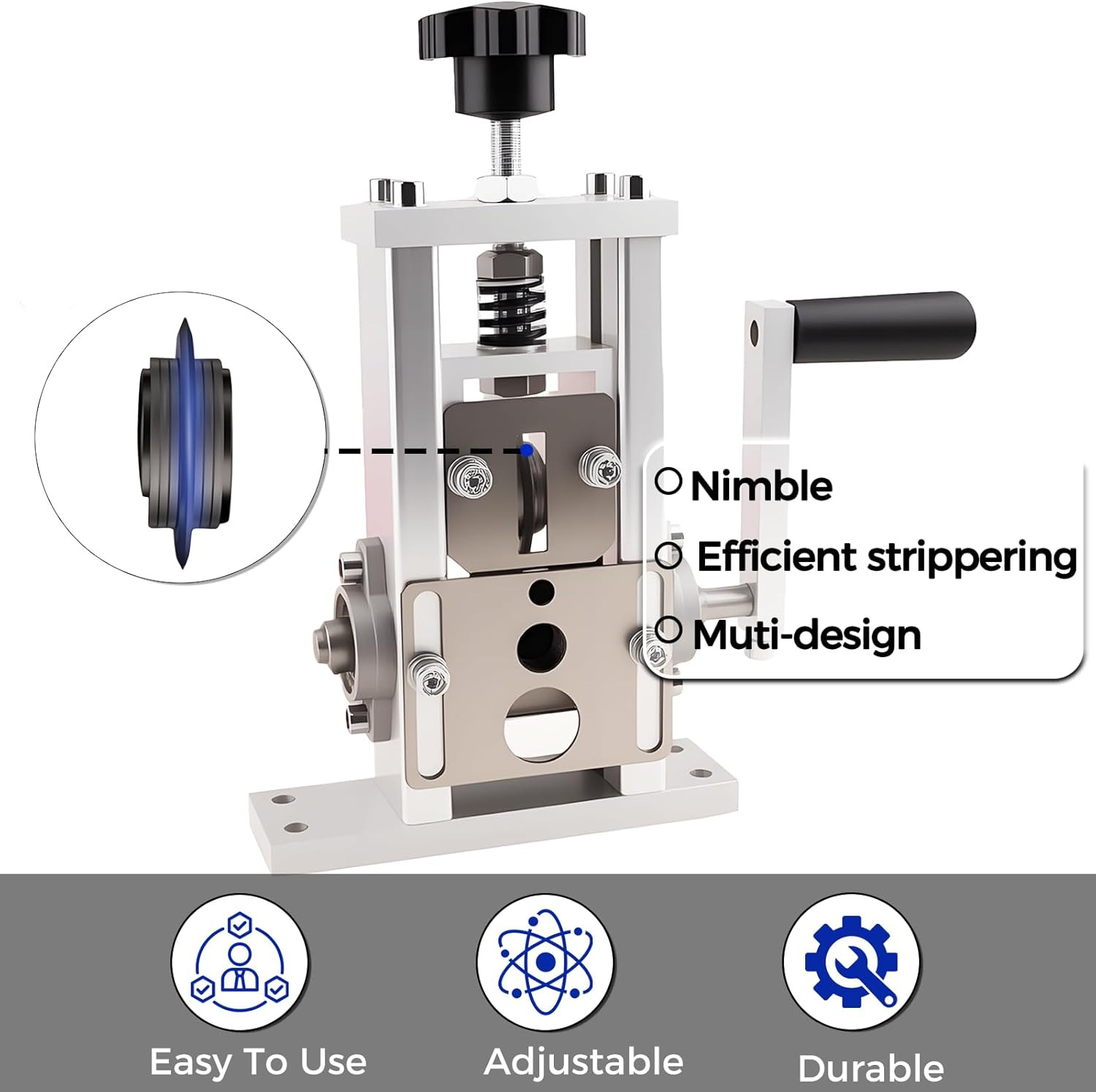 Esokoya Wire Stripper Machine, Copper Wire Strippring Machine with Drill-Powered