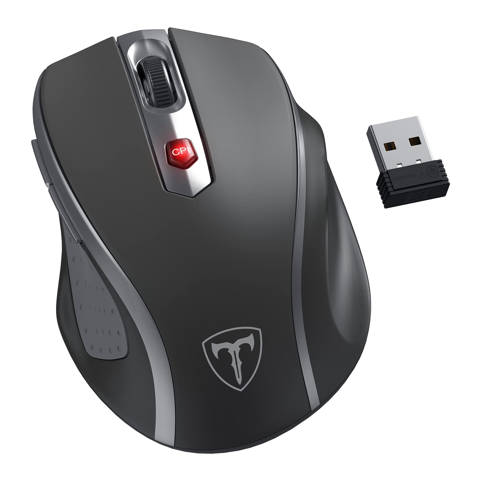 HOTWEEMS Wireless Mouse, D-09 Computer Mouse USB Cordless Mice for Laptop, Er...