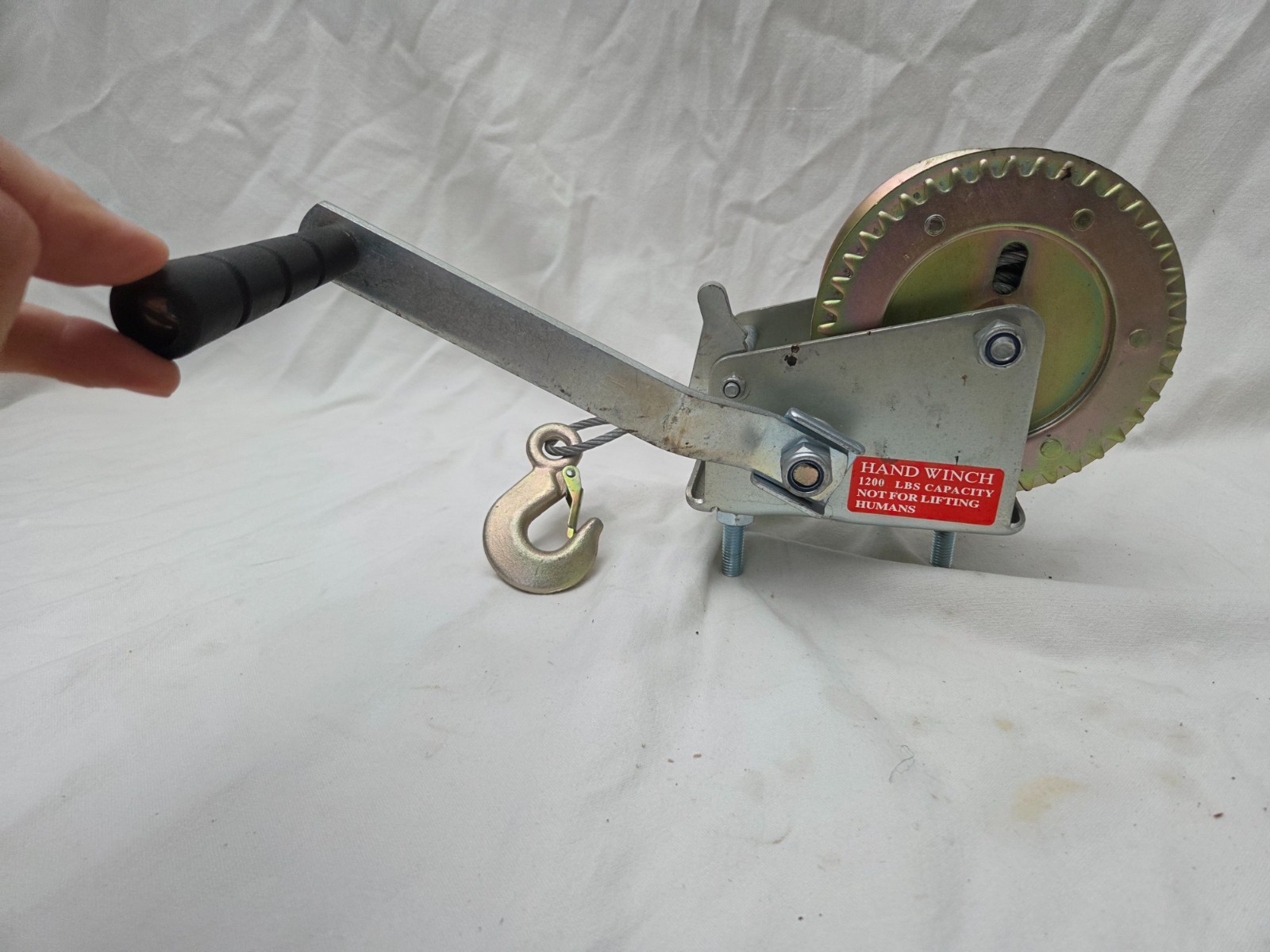Metal Hand Winch 1200 lbs Capacity
