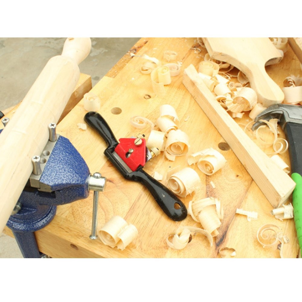 10'' Adjustable SpokeShave with Flat Base, Metal Blade Hand Tool Perfect for ...