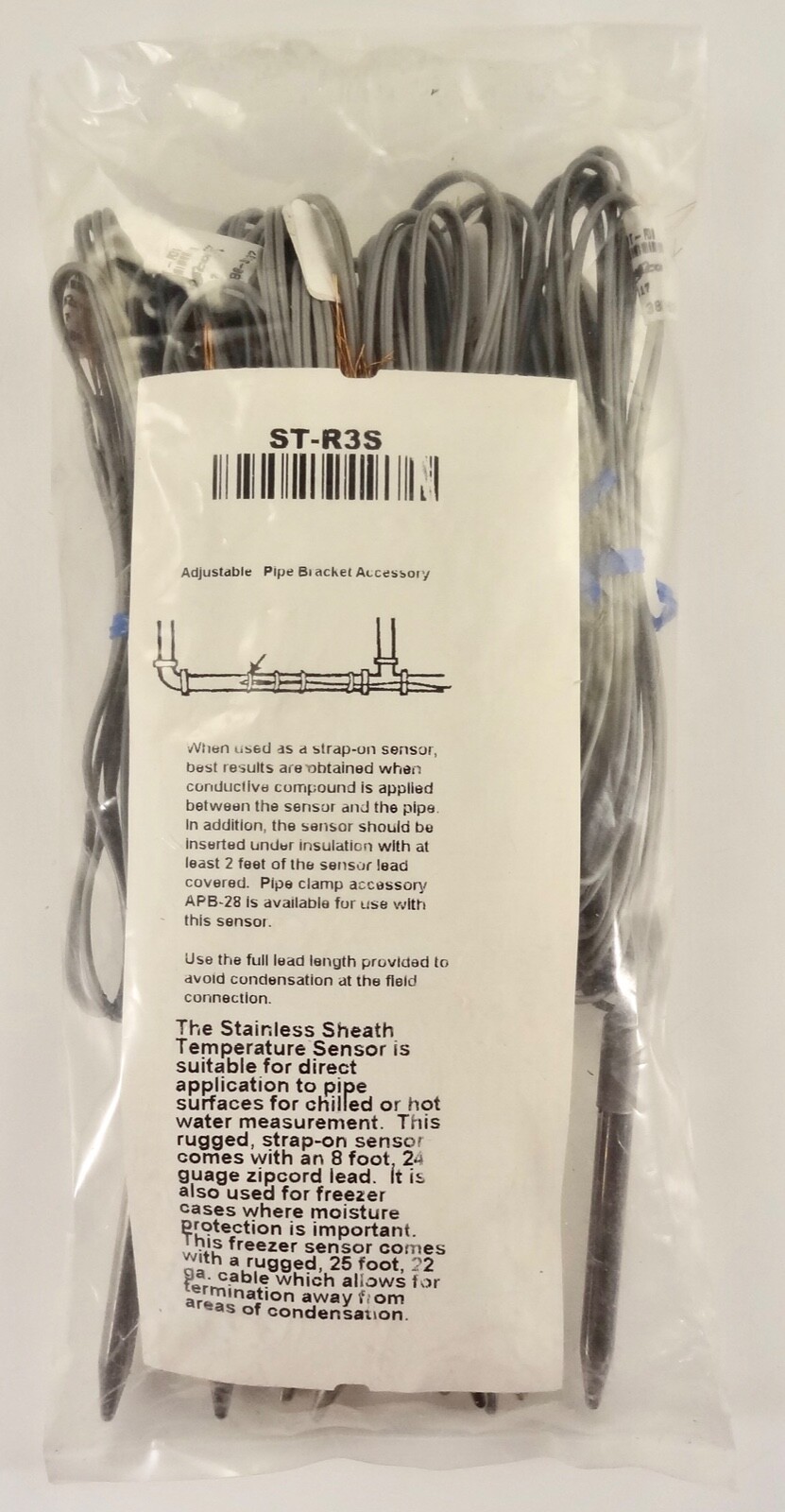 Nine Piece Lot Of Pre-Con ST-R3S Thermistors, NEW, In Factory Packaging.