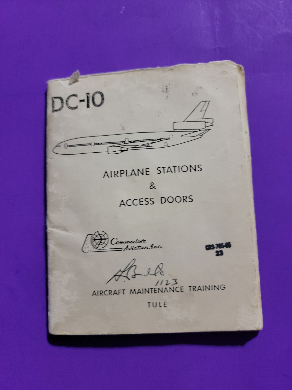 DC-IO  AIRPLANE STATIONS  ACCESS DOORS QUICK REFERENCE