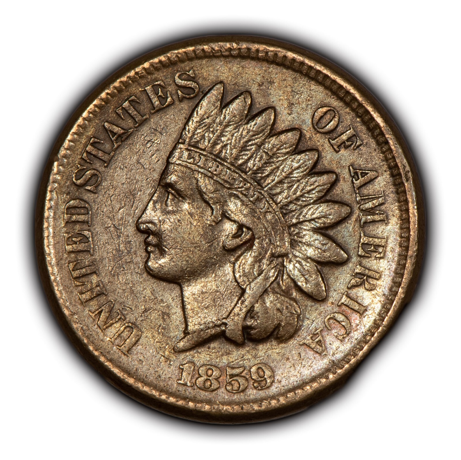 1859 1c Indian Head Small Cent - XF - SKU-Y5210