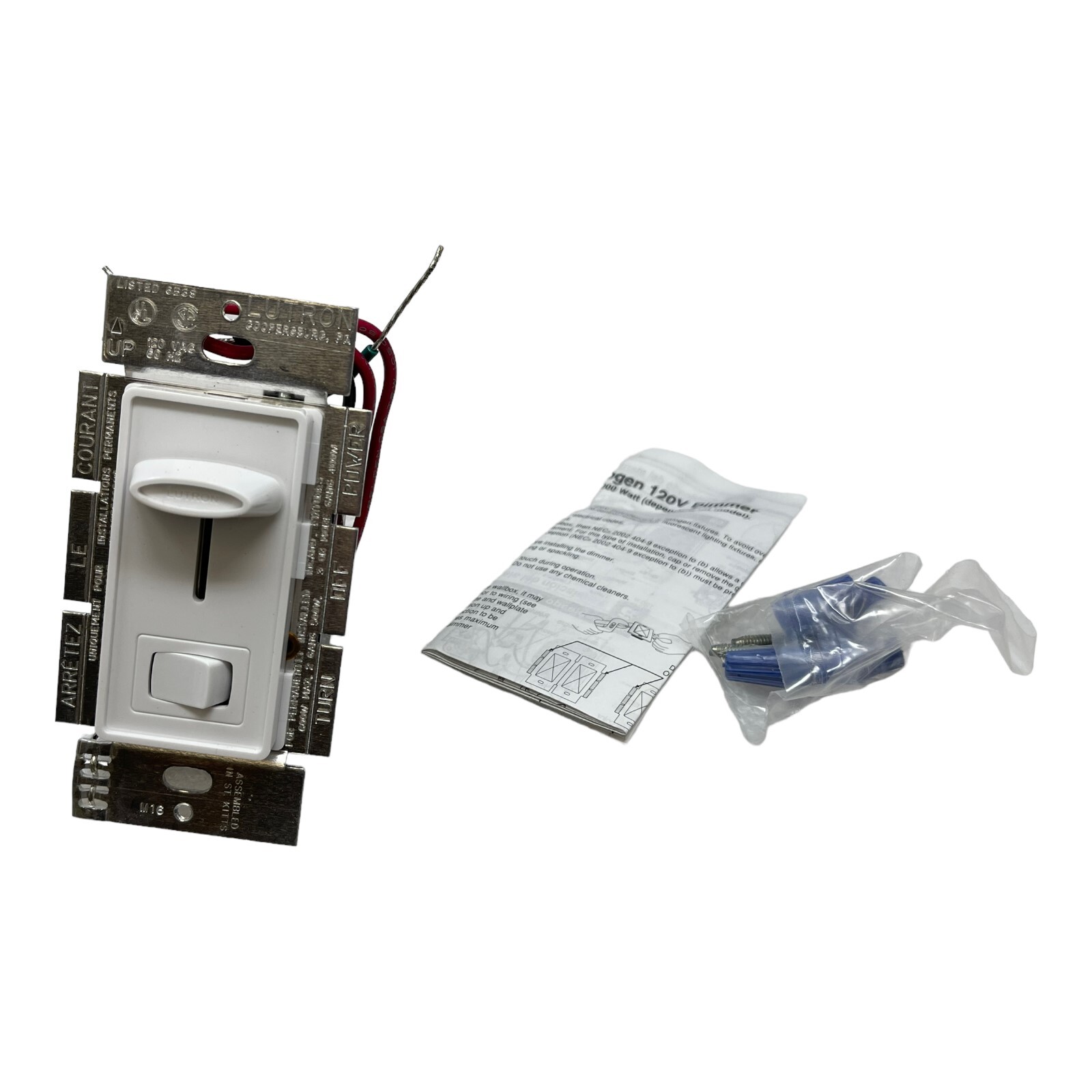 LUTRON SKYLARK S-603P-WH 600W 3-WAY PRESET DIMMER NEW/UNUSED SURPLUS