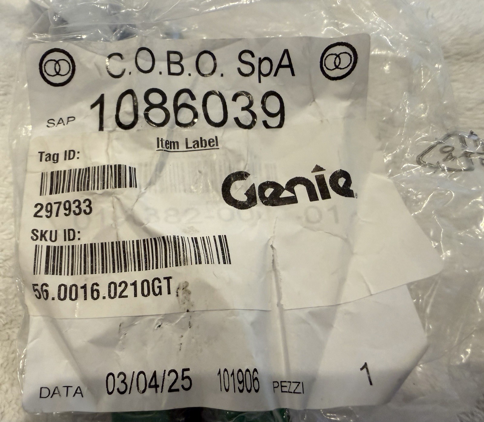 GENIE, 56.0016.0210GT TvH Shift LEVER for Genie Telehandler 5519, Gear Lever