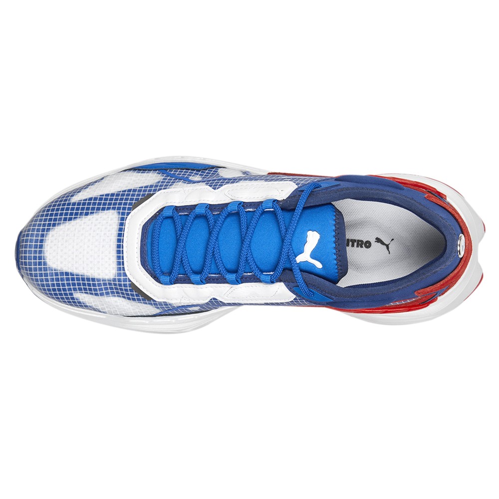 PUMA Bmw M Motorsport X Extent Nitro Lace Up Mens Blue, Red, White Sneakers Cas