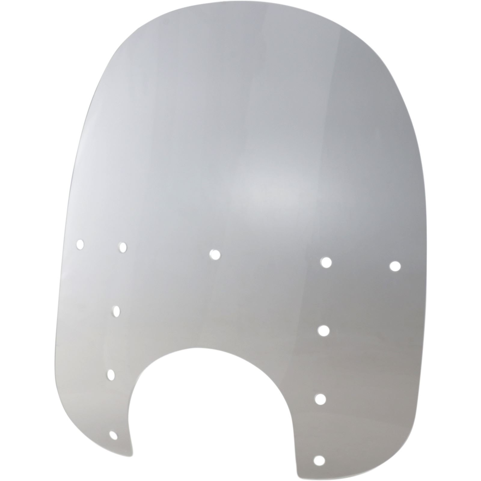 Fats Windshield - 19" - 9" Headlight Cutout - Clear - Plastic MEP3710
