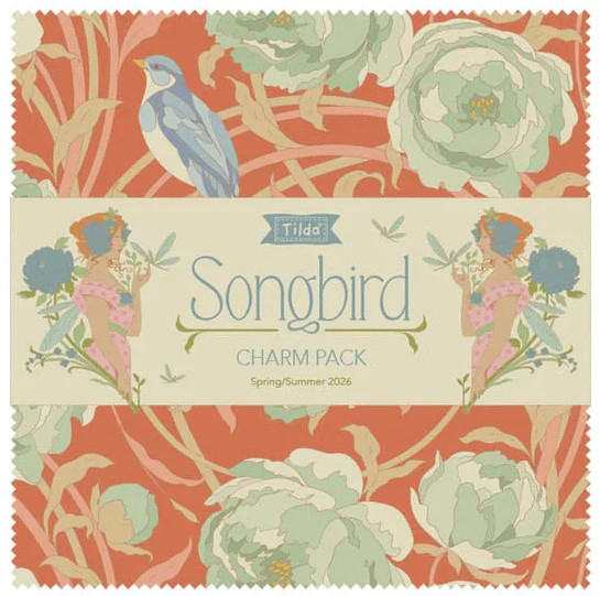 Tilda - Songbird Charm Pack 5" Squares, 40pcs