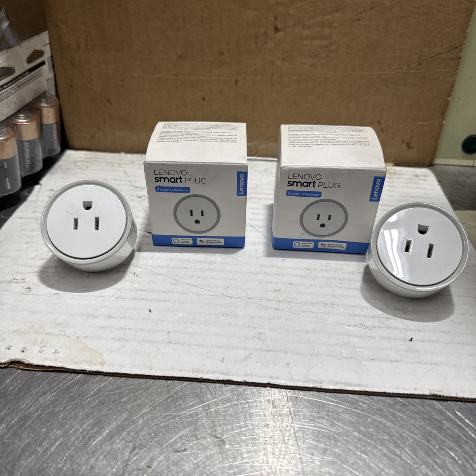 A Set Of 4 Lenovo ZG38C02544 Smart Plug - White  All Mint Conditon