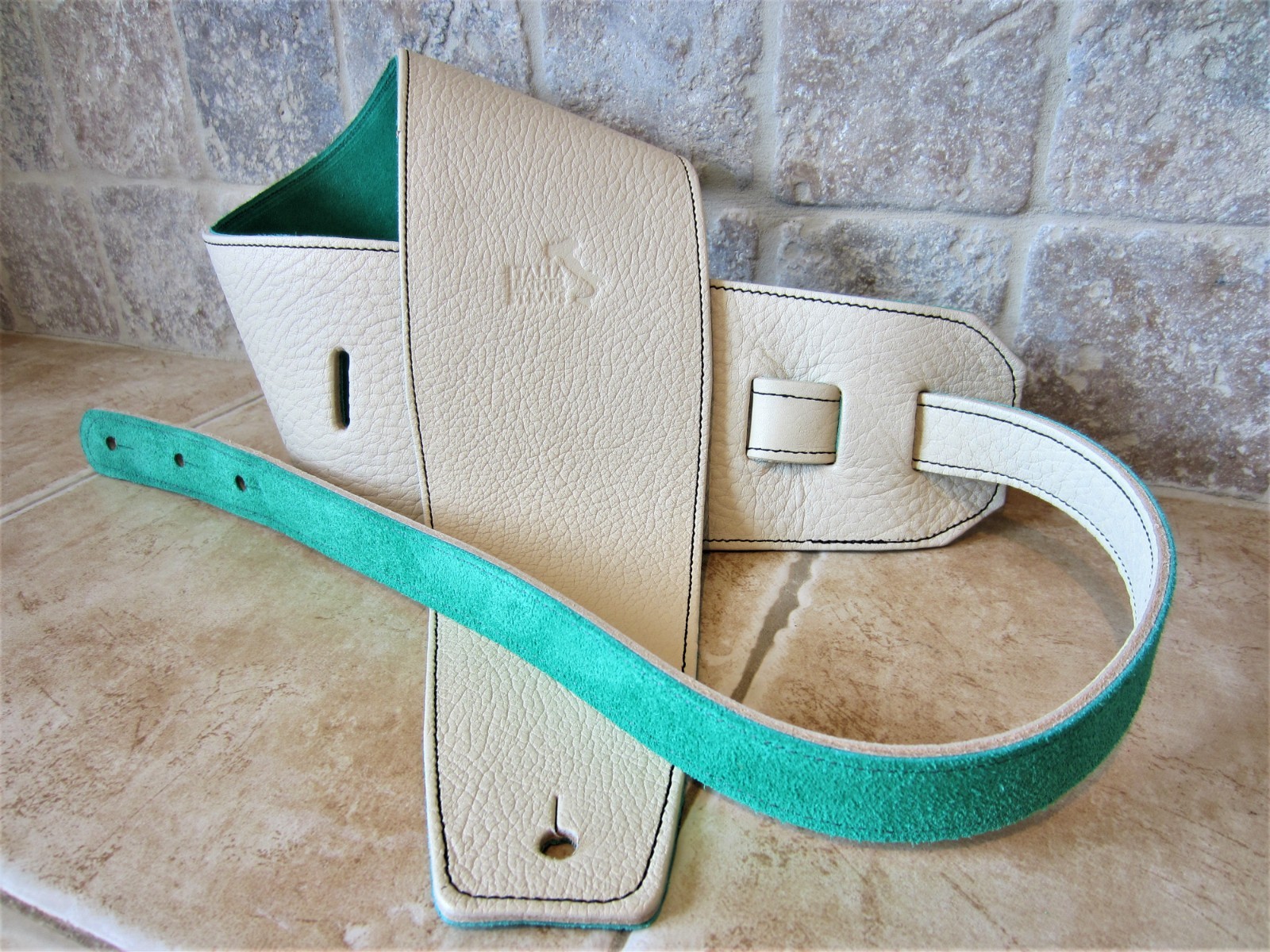 Premium Handmade Italian Leather Guitar Bass Strap 4"  Italia Leather Straps