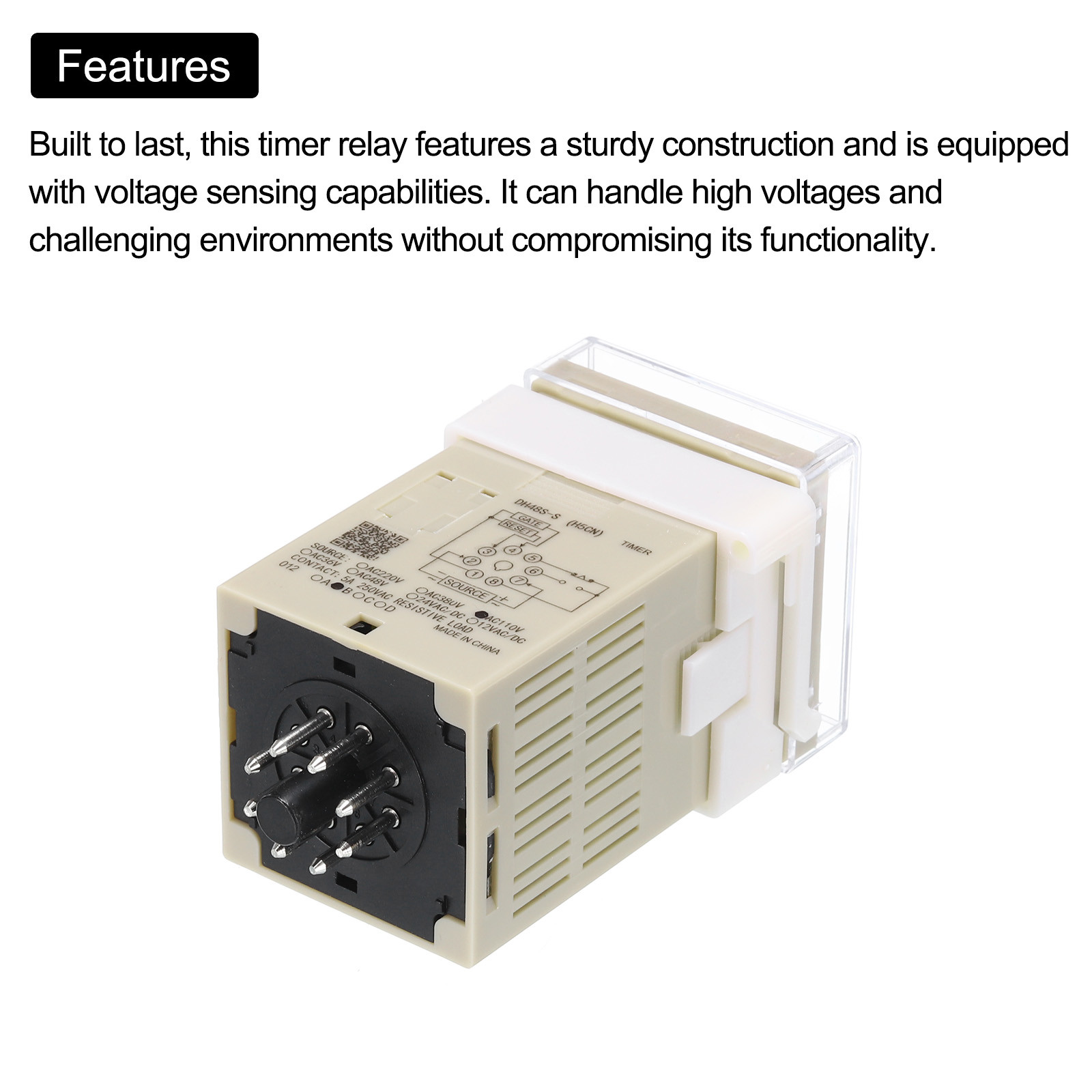 Digital Display Timer Relay 110V Cycle Delay 8 Pin Solid State Relay