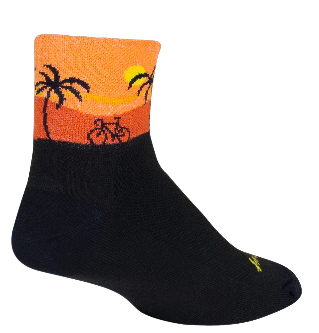 Socks - SockGuy - Bliss Black L/XL 3" Classic Cycling/Running NEW