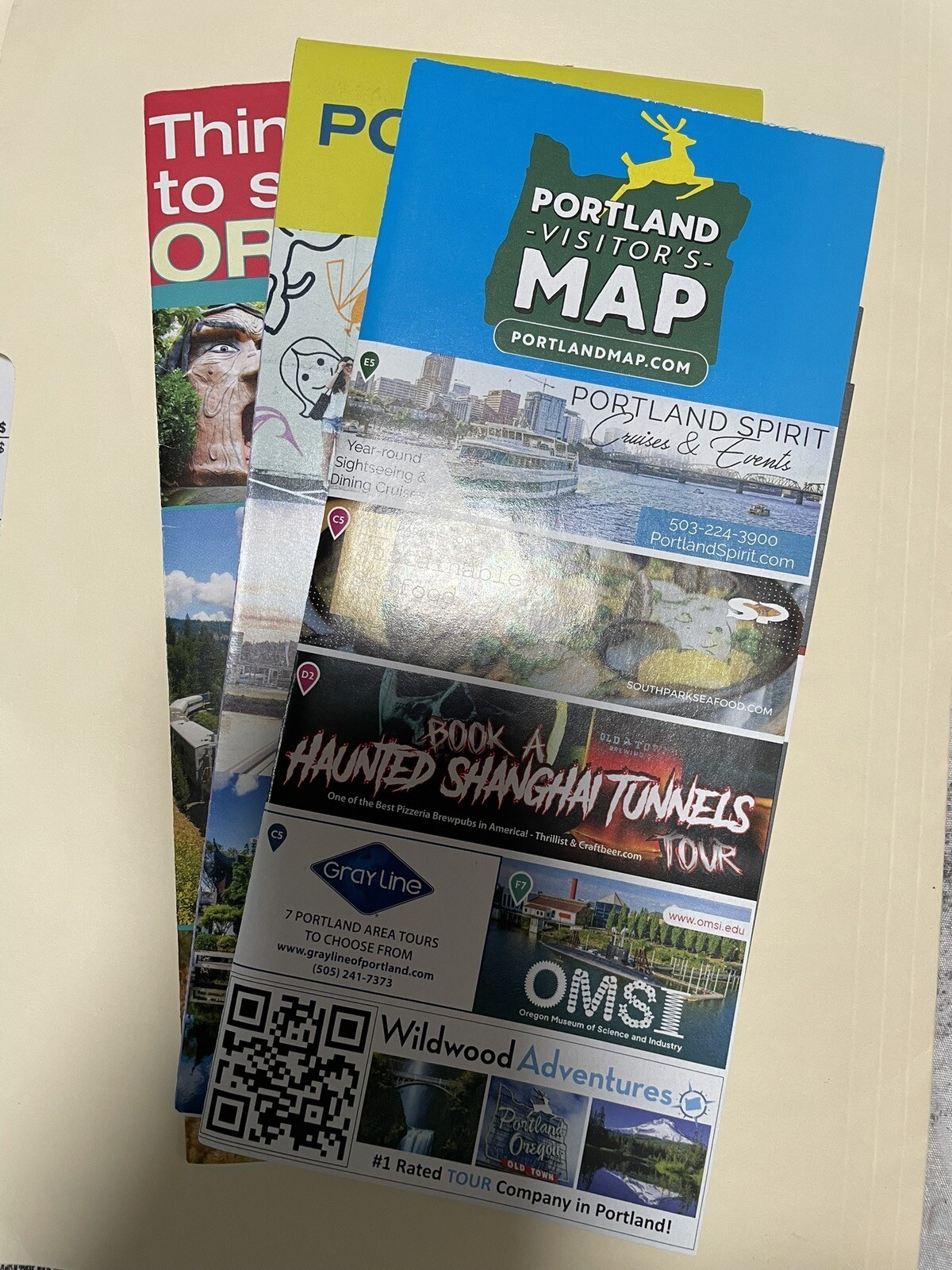 PORTLAND VISITOR’S, THINGS TO See & Do ‘23-‘24, PORTLAND GUIDE MAPS/BROCHURES