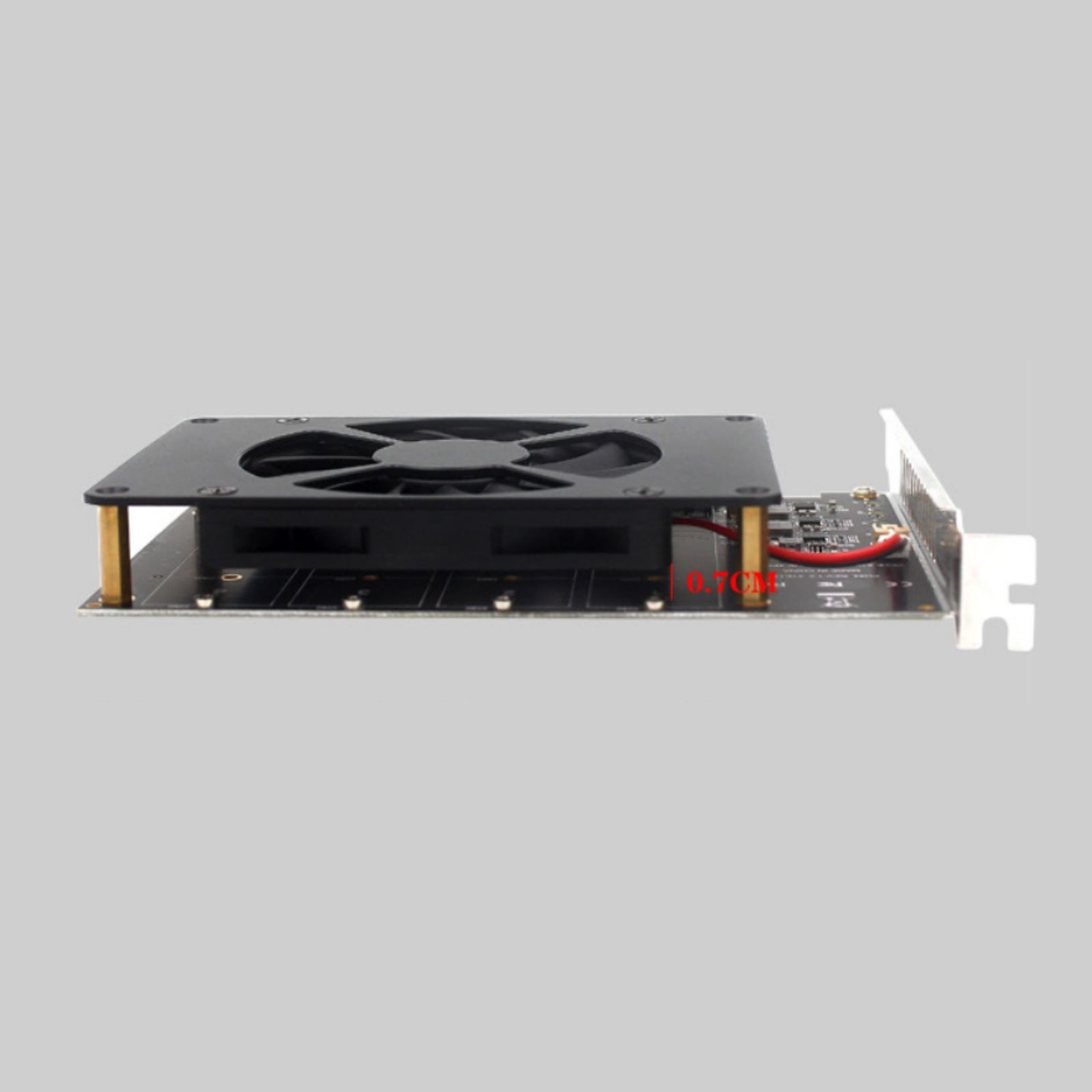 Adapter Card NVME M.2 MKEY PCIE 3.0/4.0 4*32Gbps SSDs Upgrading Accessories