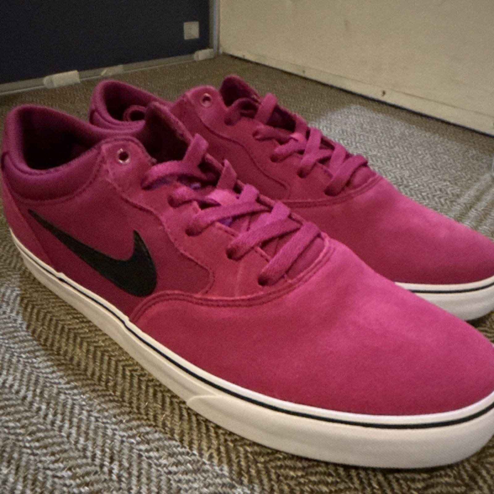 Nike SB Chron 2 Pink Skateboarding Shoes US Size 13 Medium Width Men's Athletic