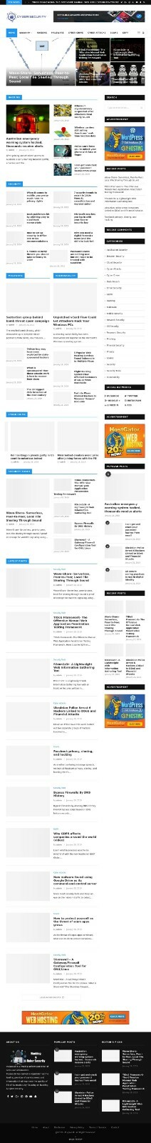 Hacking & Cyber Security News Wordpress Website - Profitable Autoblog