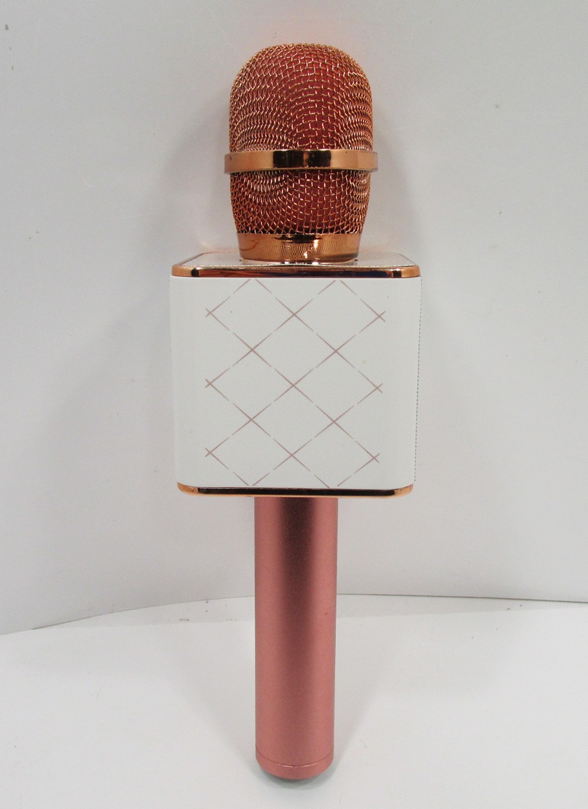 Bluetooth Karaoke Wireless Microphone with Speaker - Rose Gold